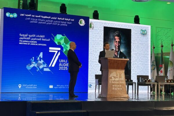 Mohamed Reda Bougrine, Member UIHJ, Carlos Calvo, Deputy treasurer UIHJ